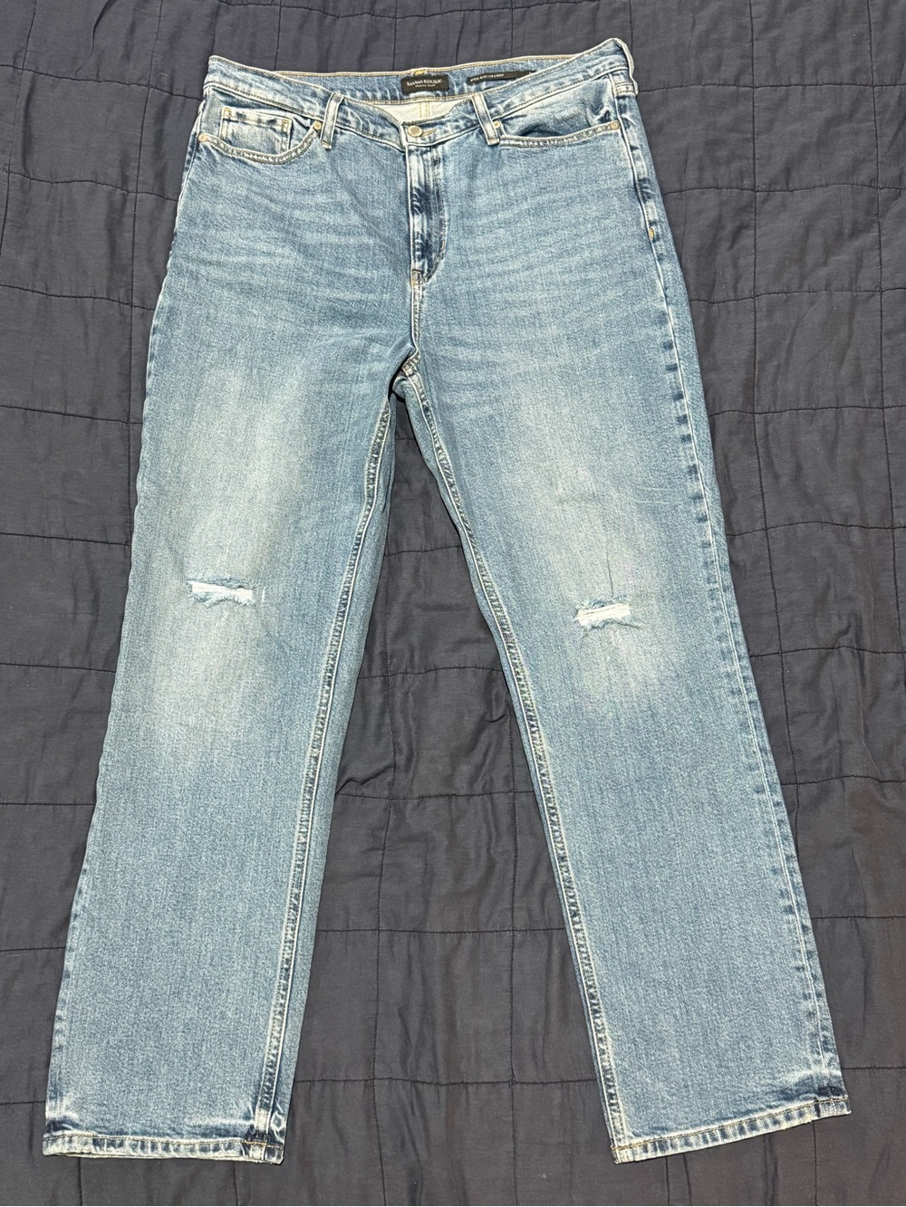 Banana Republic High-Rise Straight Lightwash Jeans